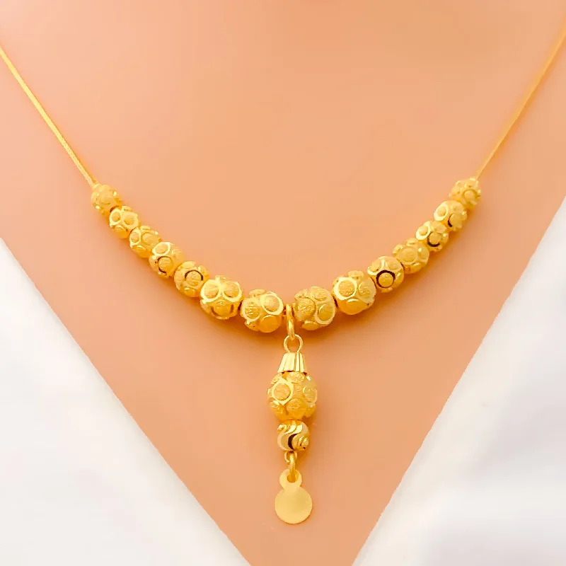 Elevated Lush 21k Gold Necklace