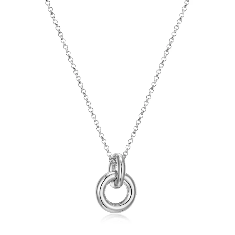 solid gold stacking rings set Elle Simpatico Interlocking Circle Necklace: Sterling Silver solid gold stacking rings set Elle Simpatico Interlocking Circle Necklace: Sterling Silver