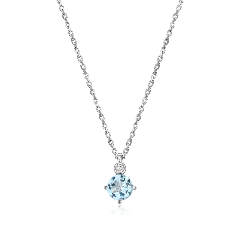 handmade macrame bracelet for men Elle Lab Grown Diamond Sterling Silver Necklace: Blue Topaz handmade macrame bracelet for men Elle Lab Grown Diamond Sterling Silver Necklace: Blue Topaz