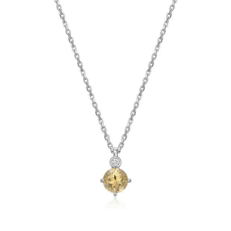 real diamond eternity band Elle Lab Grown Diamond Sterling Silver Necklace: Citrine real diamond eternity band Elle Lab Grown Diamond Sterling Silver Necklace: Citrine
