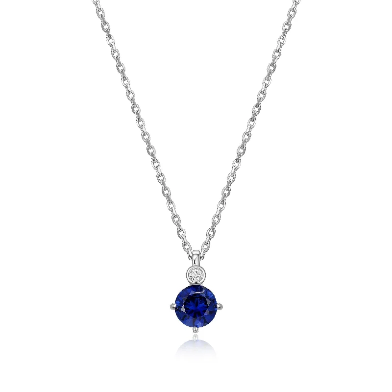 handmade raw stone engagement ring Elle Lab Grown Diamond Sterling Silver Necklace: Sapphire handmade raw stone engagement ring Elle Lab Grown Diamond Sterling Silver Necklace: Sapphire