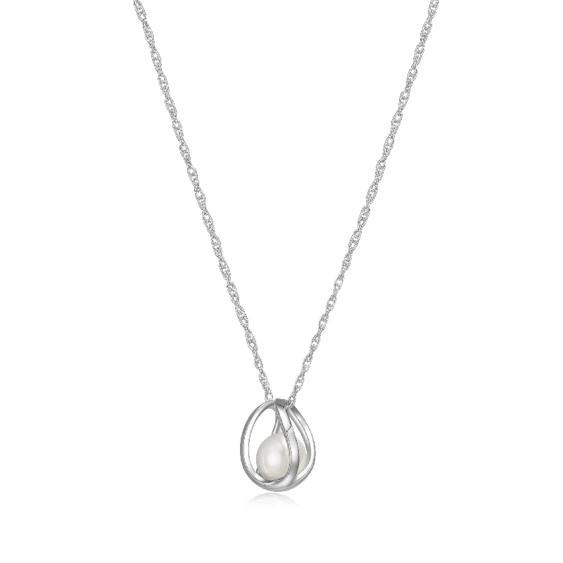 celestial star earrings stud Elle Luna Pearl Sterling Silver Necklace