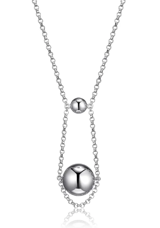 bold chunky cocktail ring Elle Sterling Silver Orb Necklace