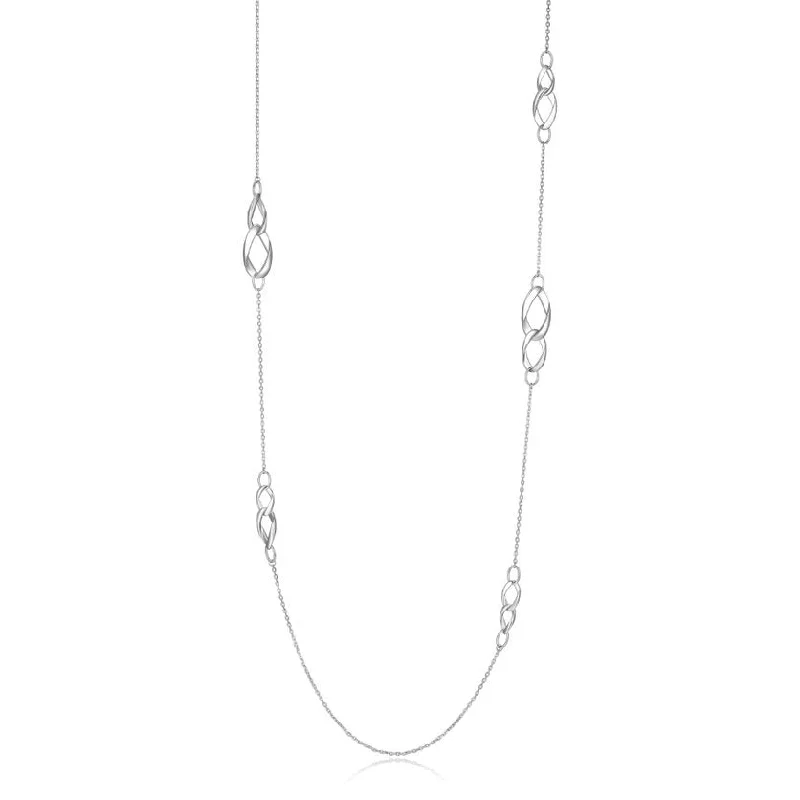 personalized hand-stamped bar ring Elle Ovation Sterling Silver Link Necklace