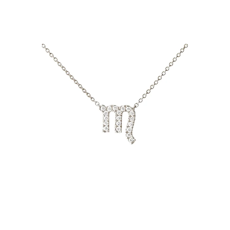 celestial galaxy planet earrings Petit Sign Scorpio 18K Whitegold Necklace w. Diamonds celestial galaxy planet earrings Petit Sign Scorpio 18K Whitegold Necklace w. Diamonds