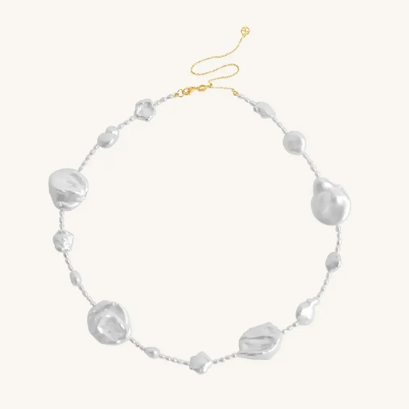 simple engraved wedding ring Etta Pearl Necklace - Stone of Potential