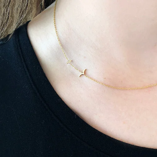 chunky statement cuff bracelet FLYING TOGETHER NECKLACE