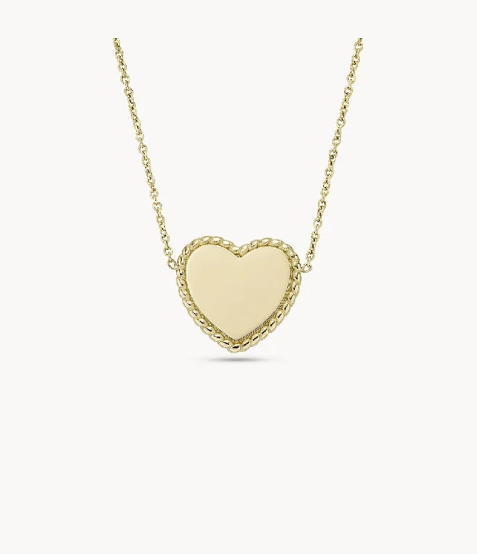 elegant pearl bridal set Fossil Heart Necklace