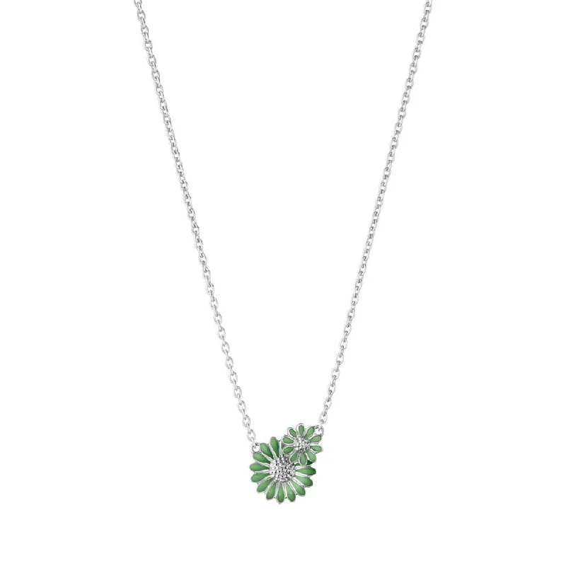 aquamarine and diamond wedding ring Daisy x Stine Goya Green Silver Necklace