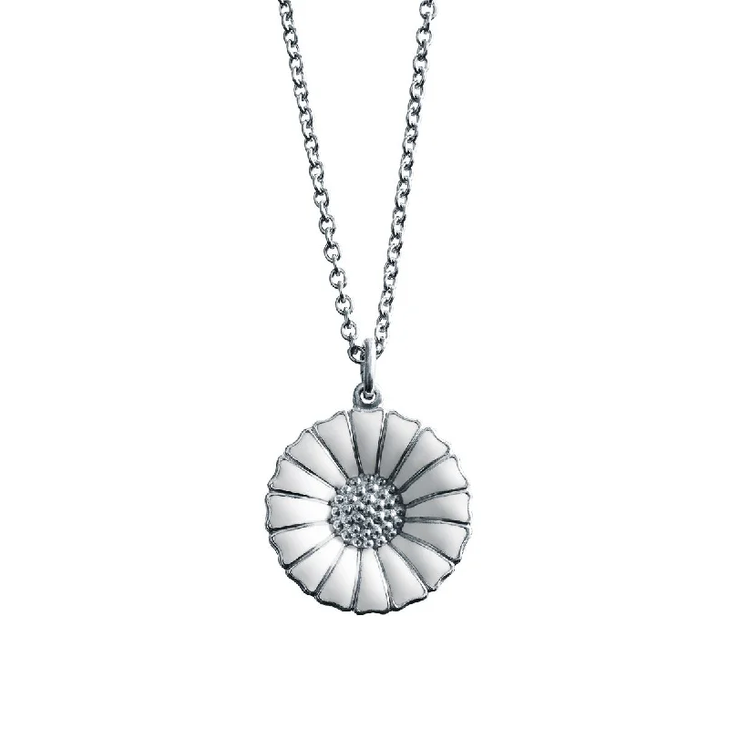 dainty sapphire stacking rings Daisy 18 mm. Silver Necklace