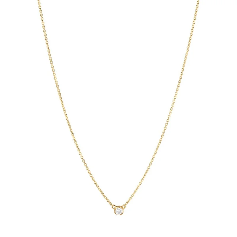 vintage diamond brooch pin Signature Solitaire 18K Gold Necklace w. 0.05ct Diamond vintage diamond brooch pin Signature Solitaire 18K Gold Necklace w. 0.05ct Diamond
