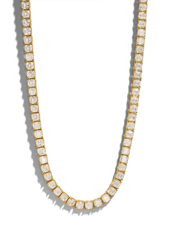 silver Celtic knot necklace Gia Tennis Necklace