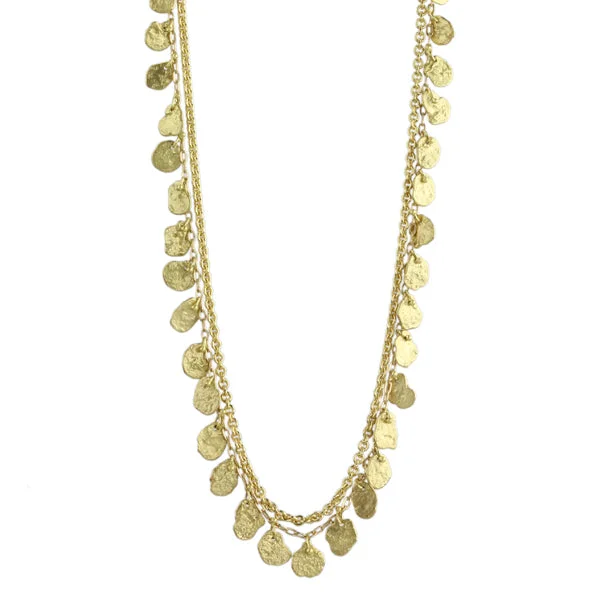 ruby and diamond engagement ring Gold Double Chain Kelp Necklace