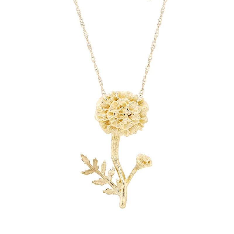 handmade braided anklet CARNATION FLOWER PENDANT NECKLACE