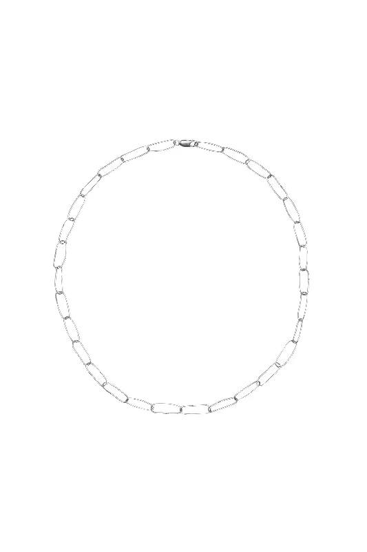 simple snake chain necklace Hardware Necklace Silver