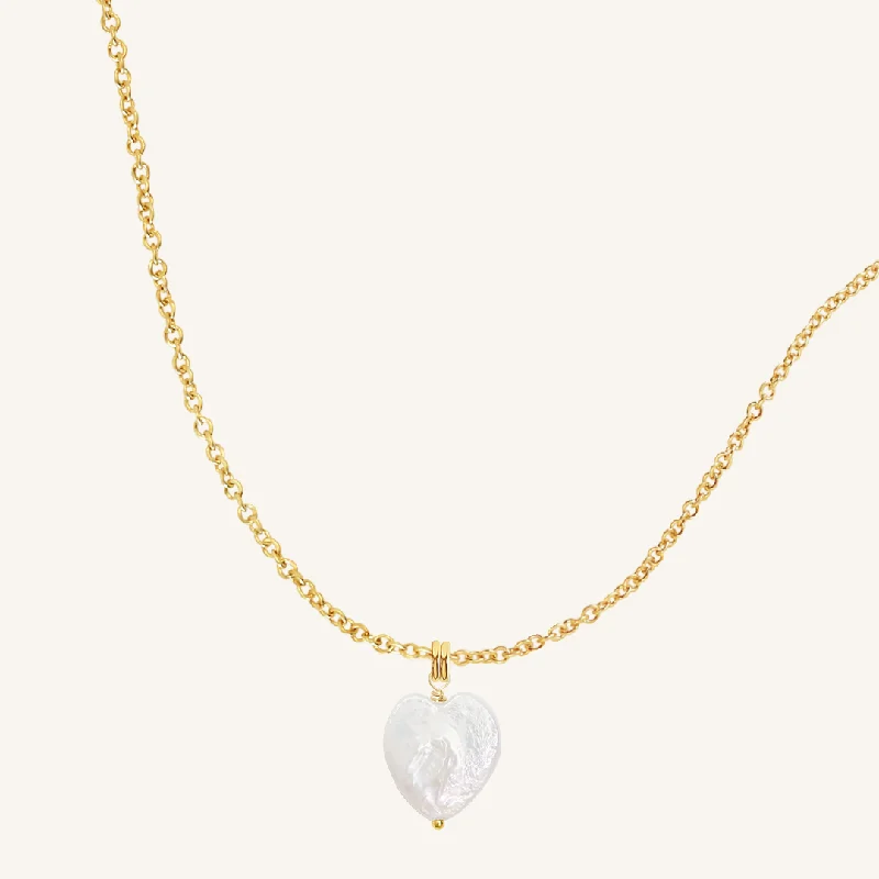 aquamarine and diamond wedding ring Heart Pearl Necklace - Stone of Potential