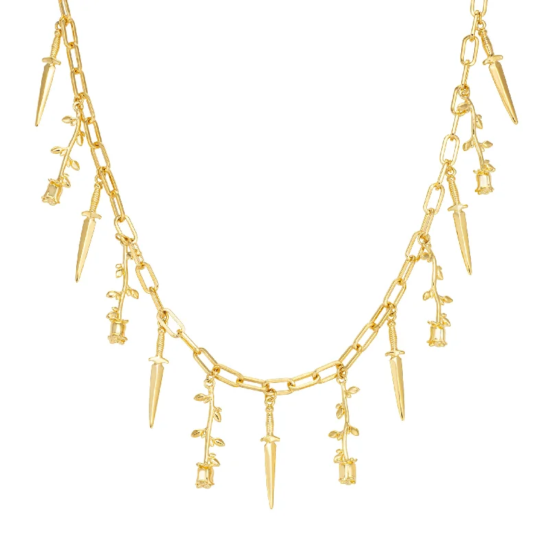 rose gold feather earrings Hedone Necklace