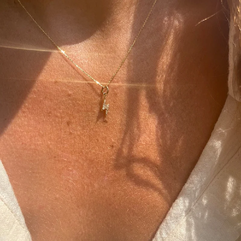 celestial sun charm anklet HERMIONE LIGHTNING BOLT NECKLACE