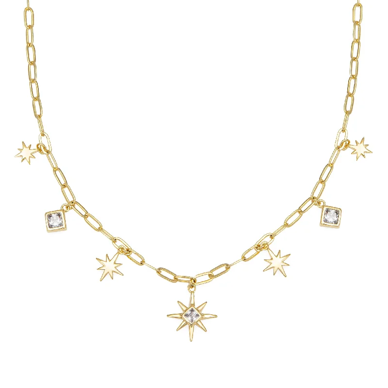 handcrafted silver cross pendant Interstellar Necklace