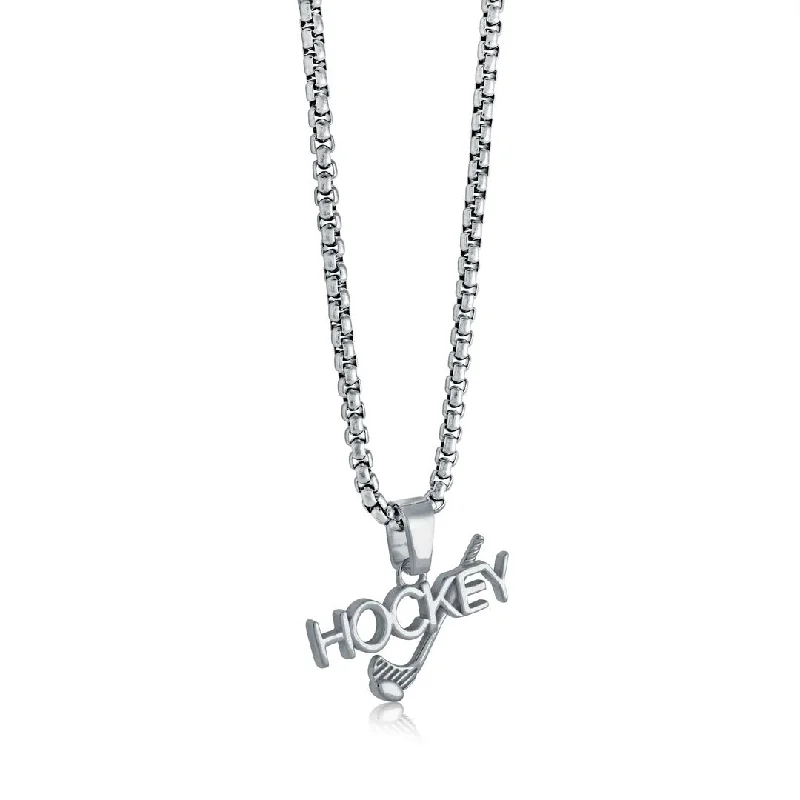 celestial orbit ring set Italgem Stainless Steel Hockey Necklace