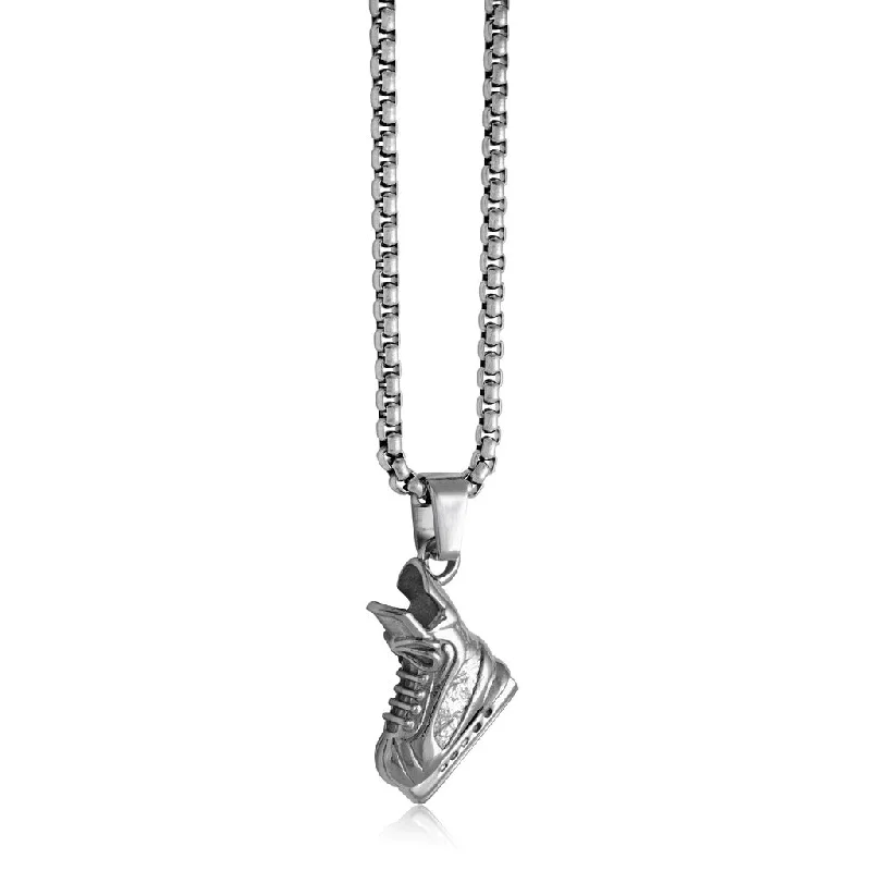 handcrafted gemstone toe ring Italgem Hockey Skate Stainless Steel Necklace