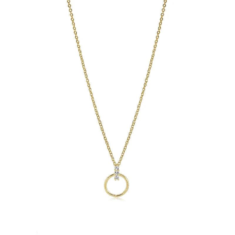 vintage sapphire engagement ring Italgem Stainless Steel & Gold Plated Circle Necklace vintage sapphire engagement ring Italgem Stainless Steel & Gold Plated Circle Necklace