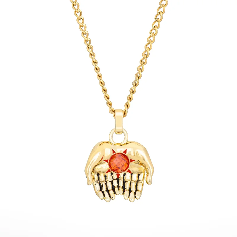 natural garnet gemstone ring Keeper of the Flame Necklace
