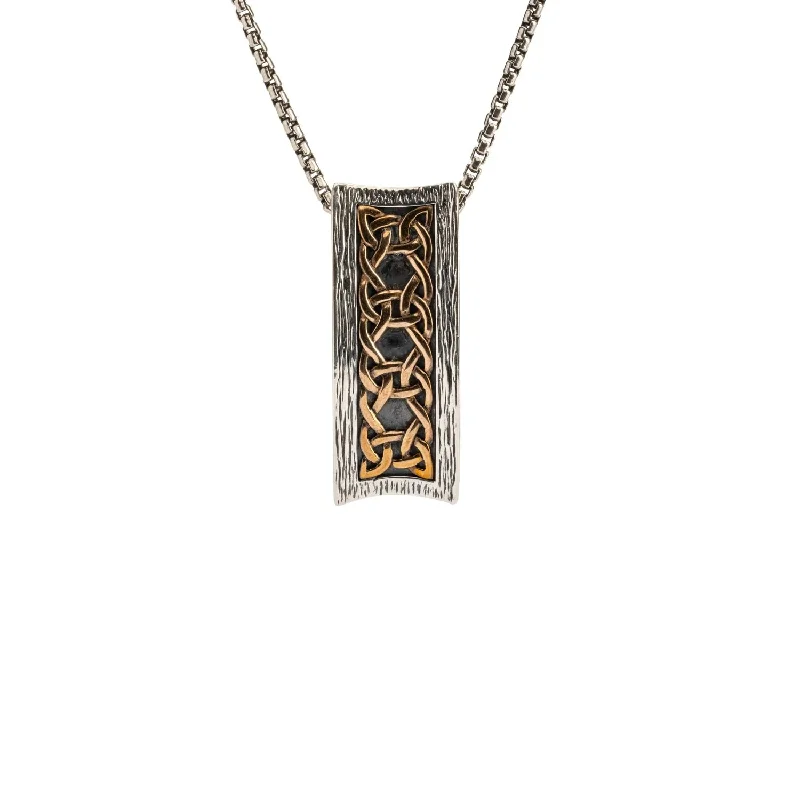heart pendant necklace gold Keith Jack Silver & Bronze Necklace