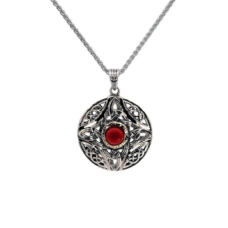rose gold anklet chain Keith Jack Silver Round Garnet Necklace