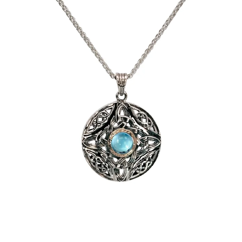 diamond tennis bracelet real Keith Jack Silver Round Swiss Blue Topaz Necklace