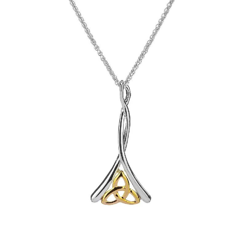 cubic zirconia tennis necklace Keith Jack Trinity Knot Necklace