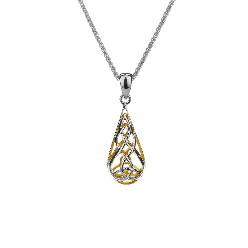 engraved pendant necklace Keith Jack Teardrop Necklace