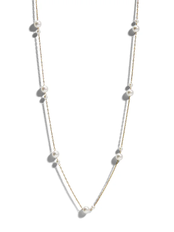 gold medallion pendant necklace Kissing Pearl Yellow Gold Necklace