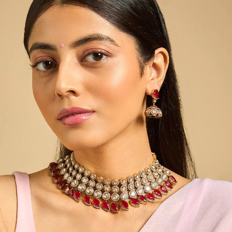 boho pearl charm bracelet Kundan Necklace 170767