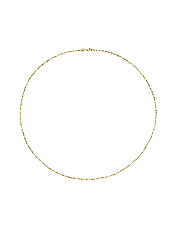 handmade braided anklet Heavy Ball Link, 14K Yellow Gold Medium Chain