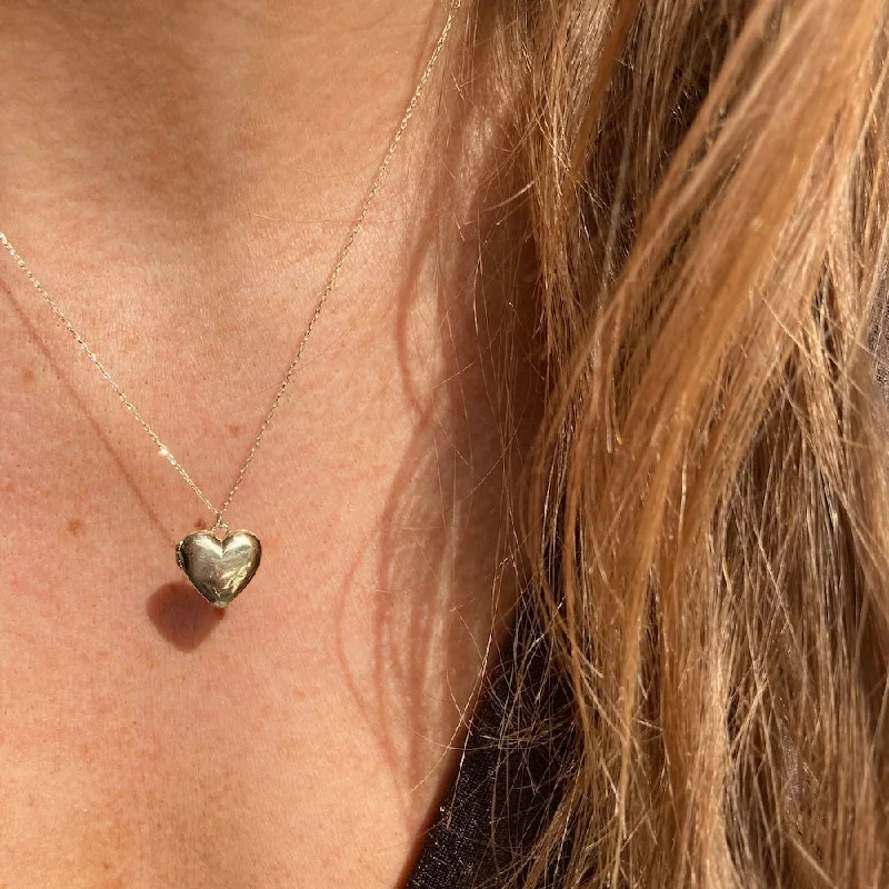 vintage rose-cut diamond ring LOVE LOCKET NECKLACE