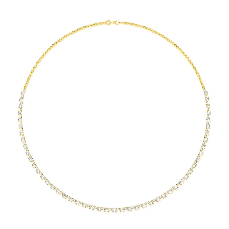 unique square diamond ring Luminesce Lab Grown 6 Carat Diamond Necklace in 10ct White Gold