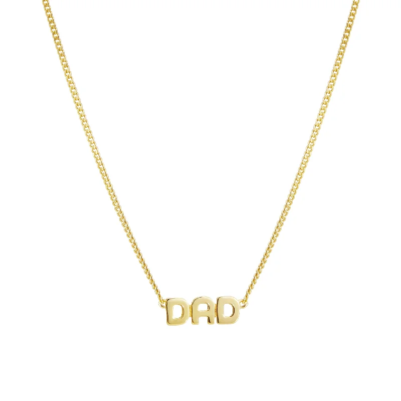 cubic zirconia tennis necklace Dad Gold Plated Necklace