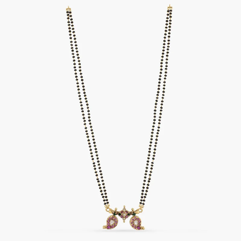 handmade raw stone engagement ring Meher Mangai Silver Mangalsutra