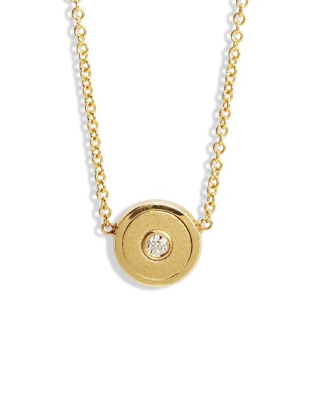 adjustable moon phase bracelet Mini Brushed Gold and Diamond Compass Yellow Gold Necklace