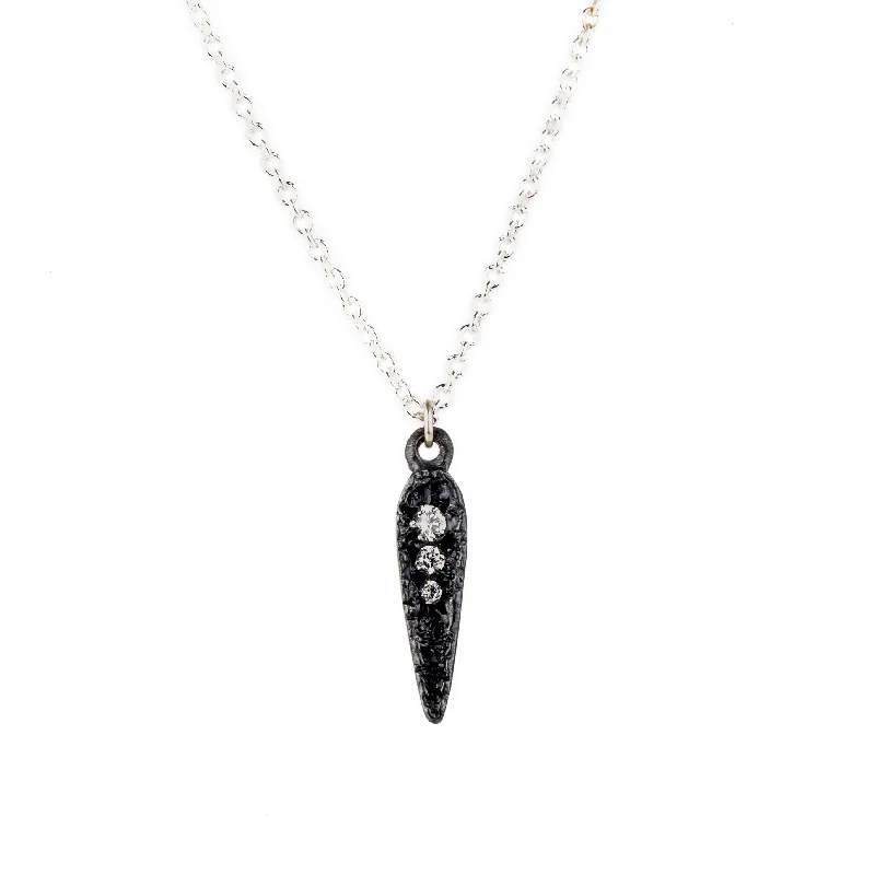 minimalist infinity ring Mini Lava Spear Necklace