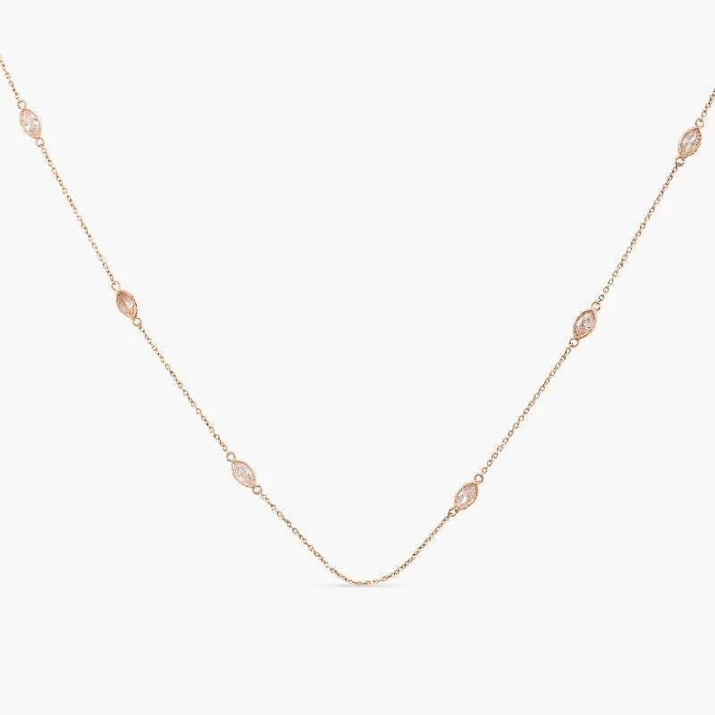 handcrafted braided silver bracelet Mira CZ Silver Necklace