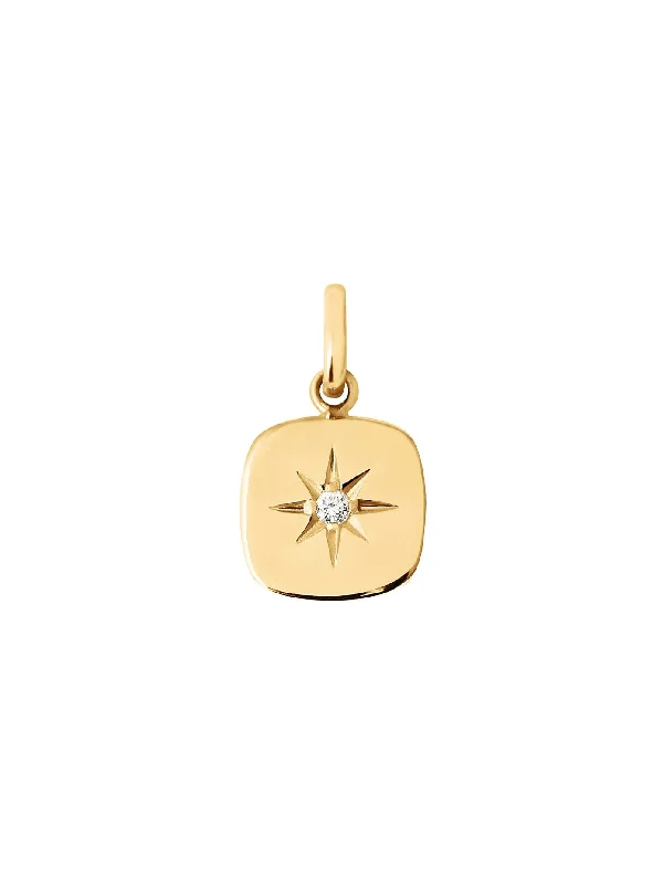 large statement turquoise ring Miss Gigi Yellow Gold Charm