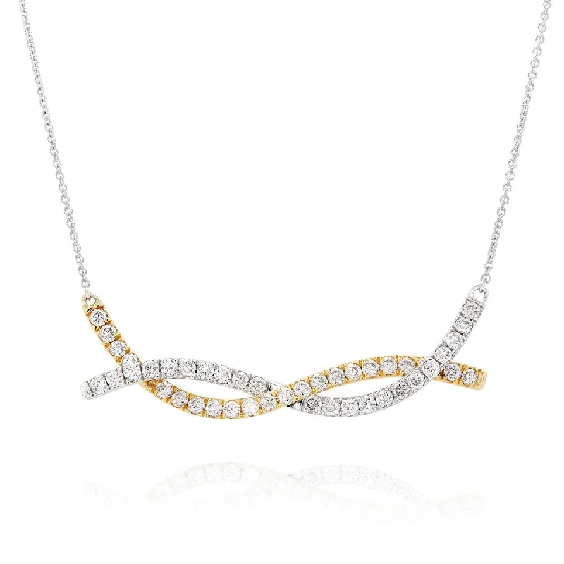 vintage-inspired moonstone necklace MODERN TWO-TONE GOLD DIAMOND FASHION PENDANT, .53 CT TW vintage-inspired moonstone necklace MODERN TWO-TONE GOLD DIAMOND FASHION PENDANT, .53 CT TW
