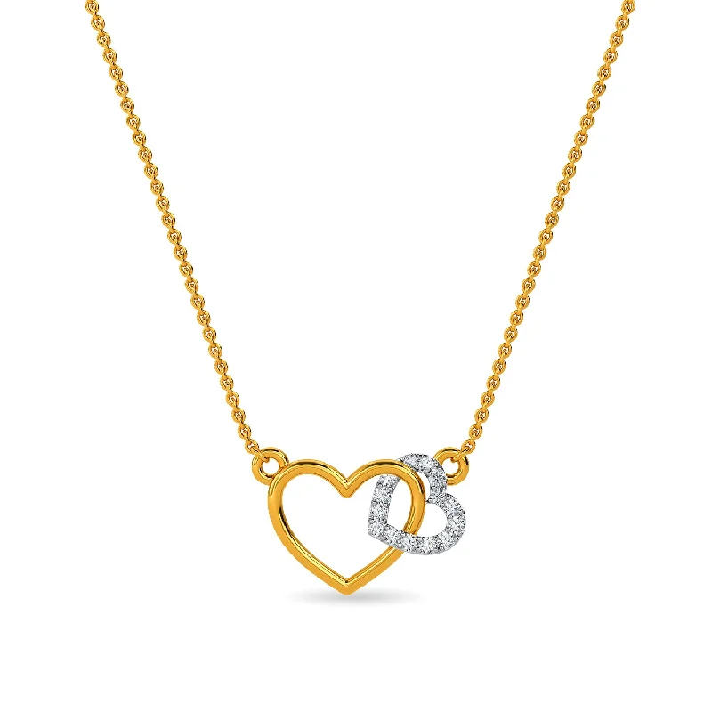 handmade raw stone engagement ring Nirvi Pendant With Chain