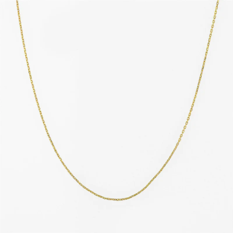 natural crystal pendant necklace Anchor chain Sparkle 18K Gold Necklace