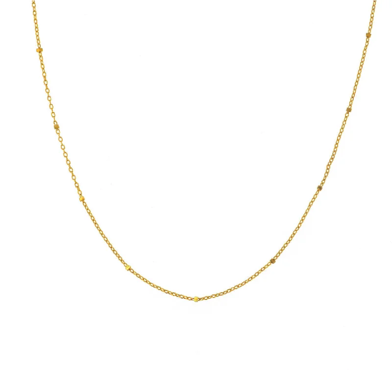 handmade wire-wrapped gemstone ring Saturn chain 18K Gold Necklace