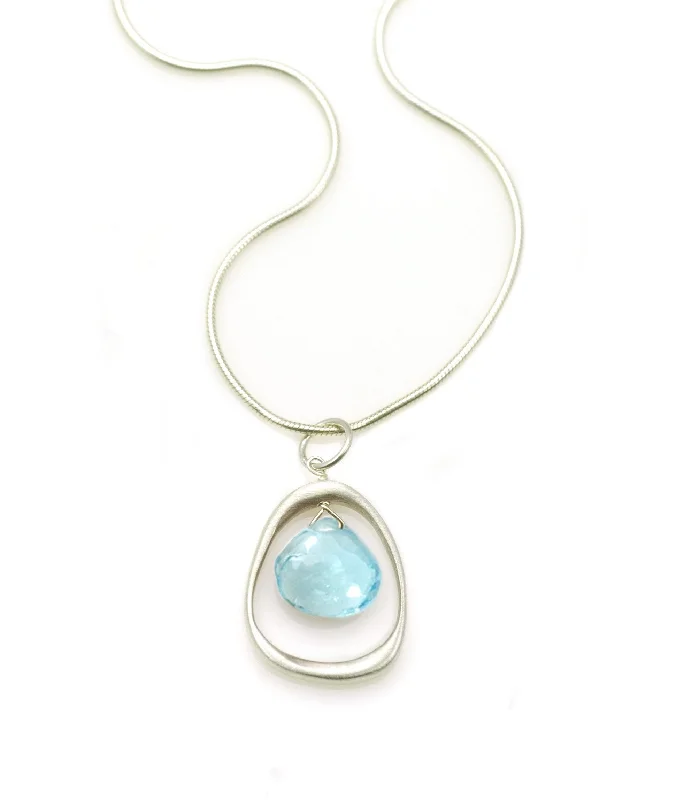 cubic zirconia tennis necklace Open Circle with Birthstone Necklace