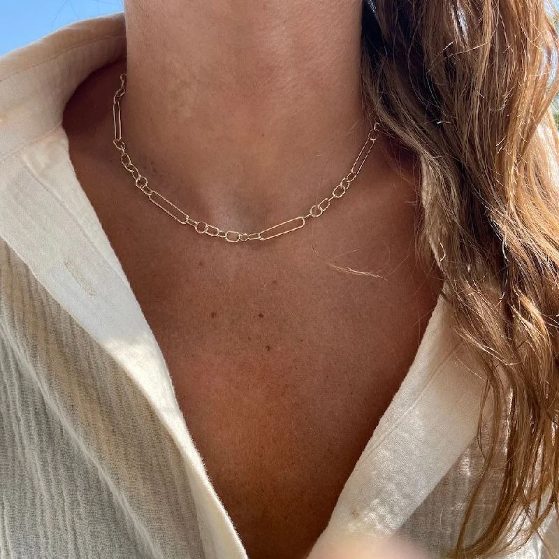 delicate heart stud earrings ORION CHAIN