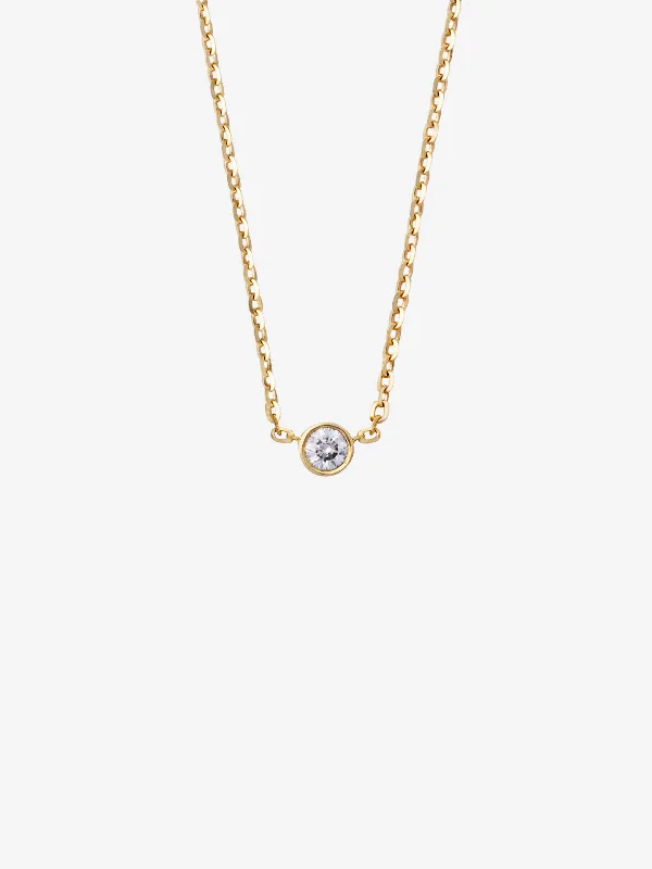 infinity heart necklace personalized Bezel Diamond 0.05 14K Gold Necklace w. Diamond infinity heart necklace personalized Bezel Diamond 0.05 14K Gold Necklace w. Diamond